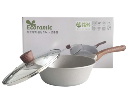 CHẢO SÂU LÒNG 24CM ECORAMIC