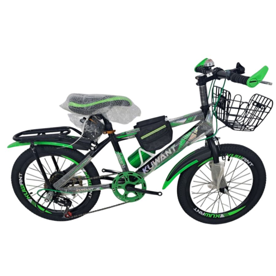 XE ĐẠP XANH LÁ VÀ XANH DƯƠNG ĐEN KUWANT BÁNH 18
